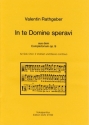 In te Domine speravi -aus dem Completorium op. 9 Chor Chorpartitur