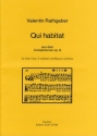 Qui habitat -aus dem Completorium op. 9- (fr So Chor, Streicher, Basso continuo Partitur