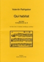 Qui habitat -aus dem Completorium op. 9- (fr So Chor, Streicher, Basso continuo Partitur
