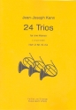 24 Trios Band 2 (Nr.15-24) fr 3 Hrner Partitur und Stimmen