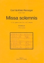 Missa solemnis fr Soli, gem Chor und Orchester Partitur