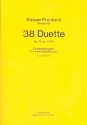 38 Duette op.11 fr 2 Natur-Hrner Spielpartitur (Originalausgabe)