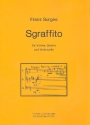 Sgraffito fr Violine, Gitarre und Violoncello Partitur und Stimmen