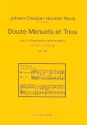 12 Menuette und Trios op.79 fr Klavier zu 4 Hnden Spielpartitur