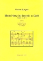 Mein Herz ist bereit o Gott fr Gesang (hoch) und Orgel Partitur