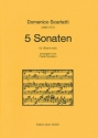 5 Sonaten fr Gitarre solo (arrangiert von Frank Gitarre Spielpartitur(en)