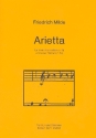 Arietta für 2 Klarinetten und 2 Hörner in Es Partitur und Stimmen