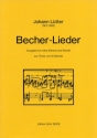 Ltter, Johann Becher-Lieder fr hohe Stimme und Klavier (auf Texte Hohe Singstimme, Klavier Partitur