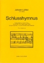 Schlusshymnus fr 2 gem Chre und Blchblserensemble Klavierauszug
