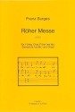 Rher Messe fr gem Chor und Orgel, Flte und Gemeinde ad lib Partitur und Fltenstimme