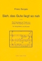 Sieh das Gute liegt so nah fr Gesang, 2 Violinen und 2 Violoncelli fr Gesang und Klavier