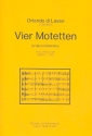 4 Motetten fr 6-7-stimmiges Blockflten-Ensemble Partitur und Stimmen