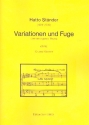 Variationen und Fuge fr 2 Klaviere Partitur