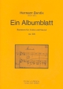 Ein Albumblatt op.105 fr Violine und Klavier