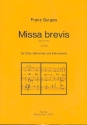 Missa brevis fr gem Chor, Gemeinde und Instrumente Partitur