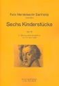 6 Kinderstücke op.72 für Flöte, Klarinette, Horn und Fagott Partitur und Stimmen