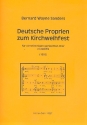 Deutsche Proprien zum Kirchweihfest fr gem Chor a cappella Partitur