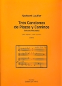 3 Canciones de Plazas y Caminos fr Sopran, Violine und Klavier Partitur