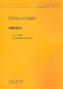 Allegro op.1 für 2 Trompeten, Horn in F, Posaune und Tuba Partitur und Stimmen