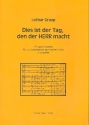 Dies ist der Tag den der Herr gemacht fr gem Chor a cappella Partitur