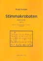 Stimmakrobaten fr Kinderchor und Klavier Partitur