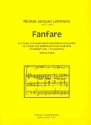 Fanfare fr 2 Trompeten, 2 Posaunen und Orgel Partitur und Stimmen