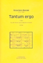 Tantum ergo fr 2 Tenre, Bass und Orchester Klavierauszug