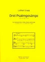 3 Psalmgesnge fr Singstimme, Flte, Oboe und Orgel Partitur und Stimmen