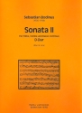 Sonate D-Dur Nr.2 für Flöte, Violine und Bc Partitur und Stimmen (Bc ausgesetzt)