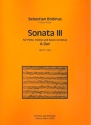 Sonate A-Dur Nr.3 für Flöte, Violine und Bc Partitur und Stimmen (Bc ausgesetzt)