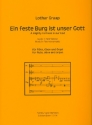 Ein feste Burg ist unser Gott fr Flte, Oboe und Orgel Partitur und Stimmen