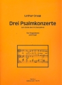 3 Psalmenkonzerte zum Ende des Kirchenjahres fr Gesang und Orgel Partitur