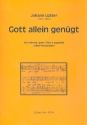 Gott allein gengt (2 Fassungen) fr gem Chor a cappella Partitur