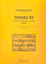 Sonate G-Dur Nr.12 für Flöte, Violine und Bc Partitur und Stimmen