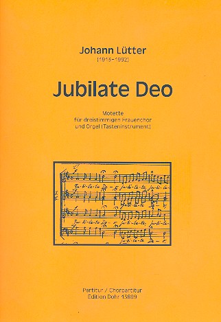 Jubilate Deo fr Frauenchor und Orgel Partitur