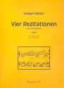 4 Rezitationen fr Violine