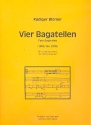 4 Bagatellen fr Streichquartett Partitur und Stimmen