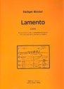 Lamento für Violoncello und Kammerorchester Partitur