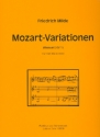 Variationen ber Mozarts Menuett KV1 fr 4 Klarinetten Partitur und Stimmen