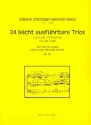 24 leicht ausfhrbare Trios durch alle 24 Tonarten op.20 fr Orgel