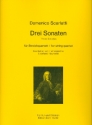3 Sonaten fr Streichquartett Partitur und Stimmen