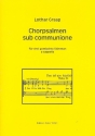 Chorpsalmen sub communione fr gem Chor (SAM) a cappella Partitur