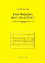 2 Motetten nach Jesus Sirach fr gem Chor a cappella Partitur