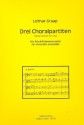 3 Choralpartiten fr 2-4 Blockflten (Ensemble) Partitur
