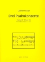 3 Psalmenkonzerte fr Gesang (mittel) und Orgel Partitur