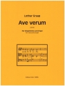 Ave verum fr Gesang (hoch) und Orgel Partitur