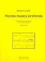 Piccola musica profonda fr Kontrabass und Klavier
