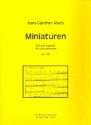 Miniaturen op.120 fr 4 Fagotte Partitur und Stimmen