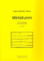 Miniaturen op.120 fr 4 Fagotte Partitur und Stimmen