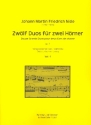 12 Duos op.7 Band 1 (Nr.1-6) fr 2 Hrner Partitur und Stimmen